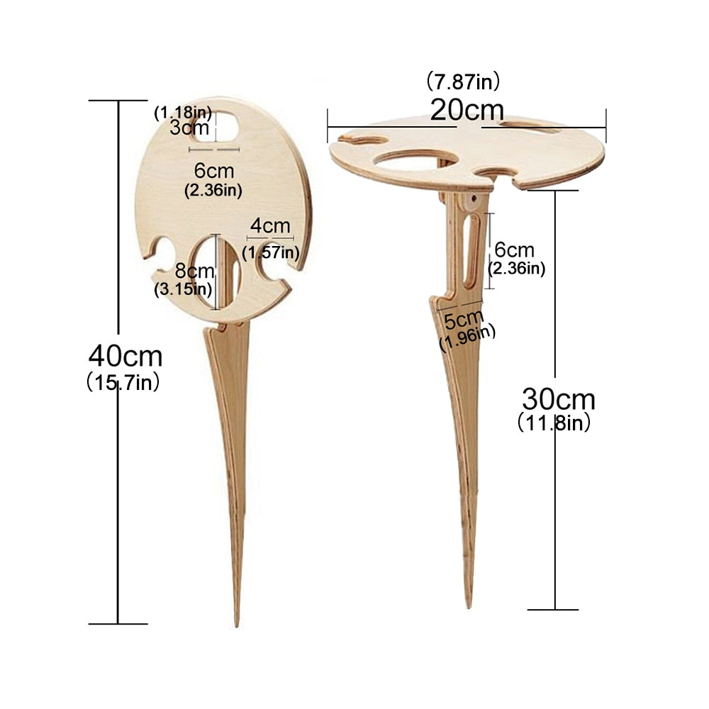 Foldable Wine Table